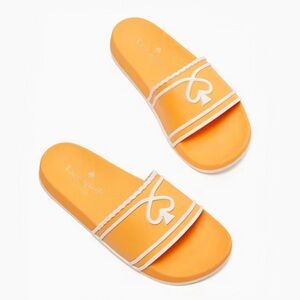 Kate Spade Orange Slide Sandals